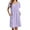 Light Purple_White Floral, variant on Nightgowns for Women Short Sleeve House Dress with Pockets Pleated Nightdress Soft Sleepwear S-XXXL