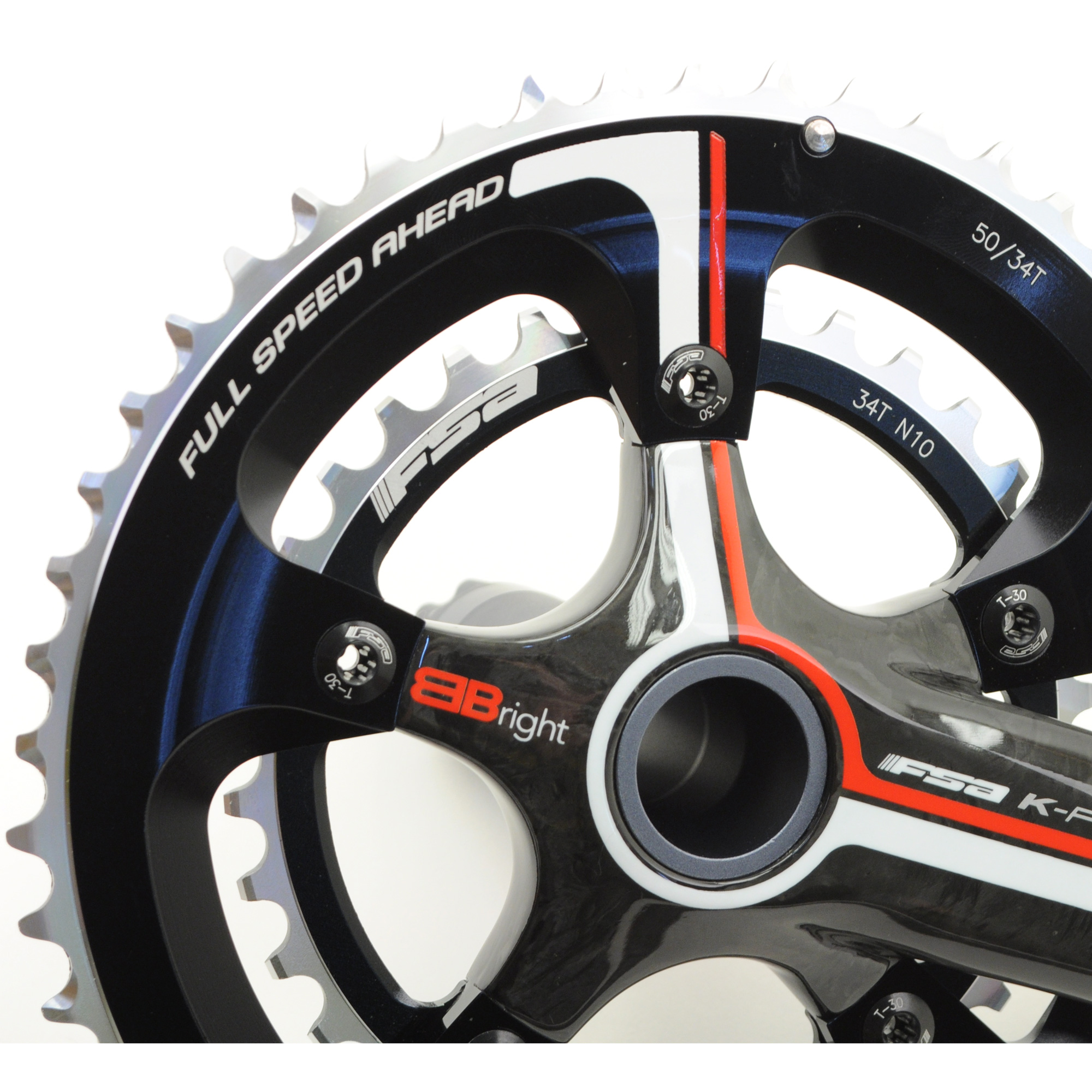 FSA-KFORCE LITE カーボンクランク　50/34t アーム172.5 NEW FSA K-Force Light BB Right 50-34T Compact Carbon Crank