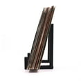 thumbnail image 4 of QualitChoice Black Record Racks Metal Black Hanging Shelf Floor Mounted Record Storage Display Photo Frame, 4 of 6