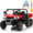 Red, variant on Joyracer 24V Ride on Toys, 2 Seater 6-Wheel UTV Car, 4WD Ride on Dump Truck for Big Kids with Trailer Remote Control, Black