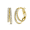 Yellow Gold, variant on Cate & Chloe Corina 18k White Gold Plated 20mm Hoop Earrings with Swarovski Crystals Gift for Women