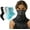 Black+Blue+White, variant on 3 PCS Triangular Hanging Ear Mask, Summer Sun Protection Cycling Face Cover Ice Silk Mask, Neck Gaiter Bandana for Outdoor