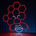 thumbnail image 2 of Handmadetneonsign Hive Bee Neon Sign, Honey Bee Wall Art Decor, Home Kitchen Wall Decor, 2 of 5