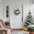 thumbnail image 6 of Northlight Glittered Mixed Foliage with Ornaments Artificial Christmas Wreath - 24" - Unlit, 6 of 9