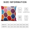 thumbnail image 5 of COMIO   Colorful Geometric Throw Pillow Covers Pillow Cases Cushion Cases Decorative Burlap Toss Throw Pillow Covers for Living Room,Couch and Bed, 5 of 5