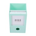 thumbnail image 2 of 1Pc Boîte de Rangement de Bureau Porte-Stylo Calendrier de Table 2022 Calendrier Multifonctions, 2 of 8