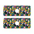 thumbnail image 7 of Yayeee Faucet Mat for Kitchen Sink 14.7" Diatomite Long Splash Guard Pad, Colorful Toucans Pattern, 2 Pack, 7 of 7