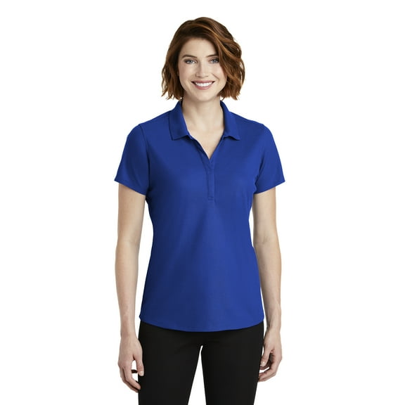 Port Authority Adult Female Women Plain Short Sleeves Polo True Royal Large