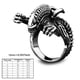 thumbnail image 4 of Anillo de Animal para hombre, anillos masculinos portátiles de acero inoxidable para Cosplay, diseño Simple, decoración de mano, joyería, Ropa, zapatos y accesorios Miscelánea Talla 9 de EE. UU. Qarigey AP014701-03, 4 of 6