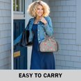 thumbnail image 6 of Pioneer Flower Floral Print Pattern Drawstring Lunch Bag Women - Drawstring Lunch Bag Insulated for Work Office - Stain-Resistant Large Lunchbags for Women with Multi-Pockets, 6 of 6