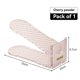 thumbnail image 2 of Organizador de Ranuras para Zapatos, Zapatero de Ajustable, Apiladores Que Ahorran Espacio para Pares de Zapatos (Transparente, Paquete de 3) C, 2 of 6