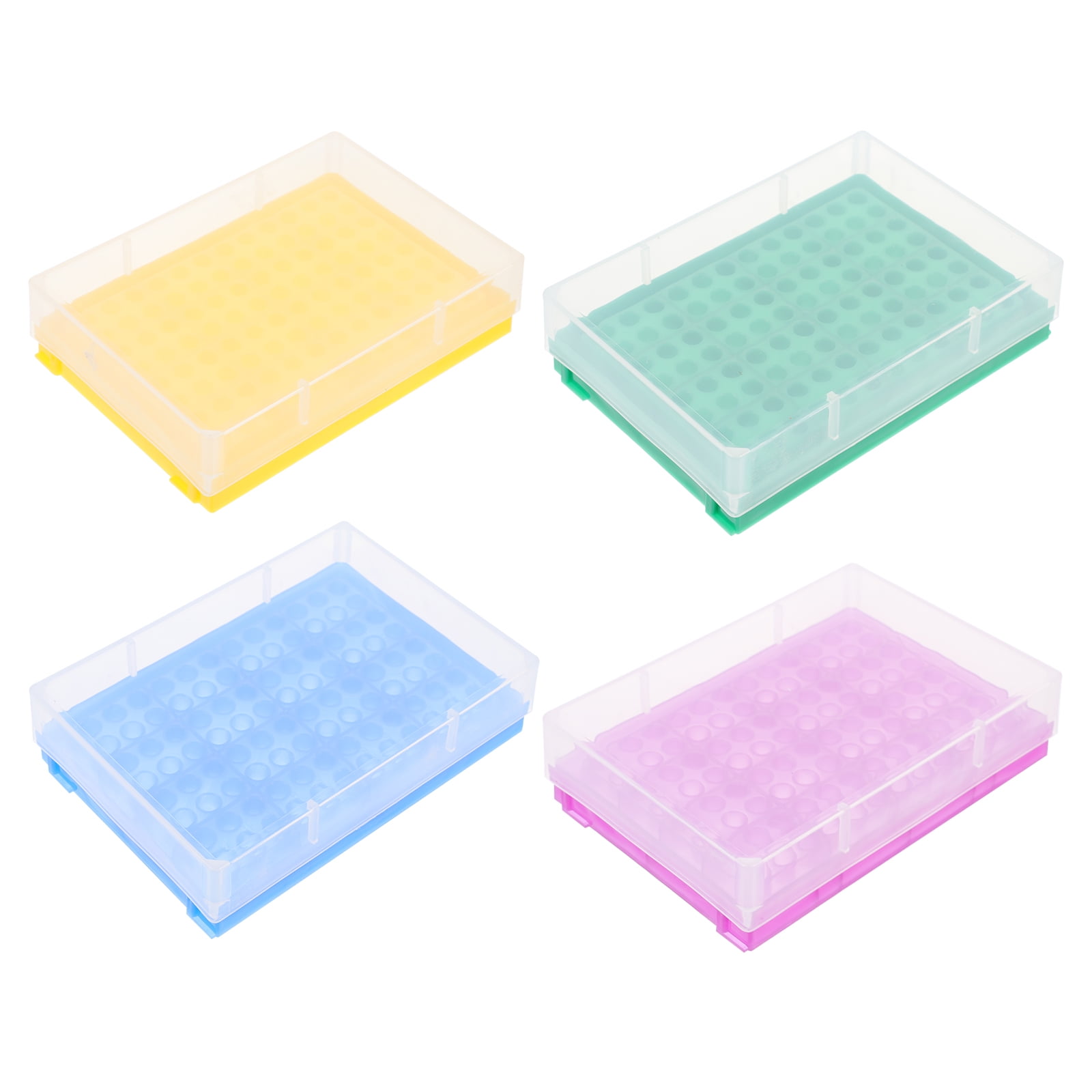 4pcs Centrifuge Tube Rack Tube Storage Box for 0.2ml Microcentrifuge