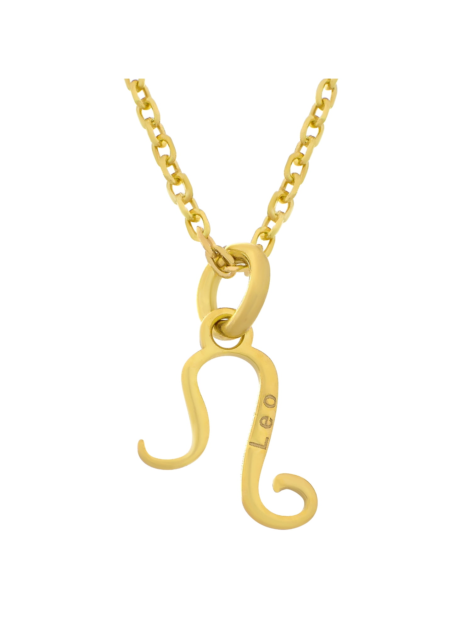 18k Gold Over Sterling Silver Zodiac Pendant Necklace Leo