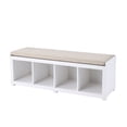 thumbnail image 2 of Better Homes & Gardens 4-Cube Storage Bench, White Texture, 2 of 6