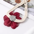 thumbnail image 5 of ABCISI Curtain Ties, Lotus Flower Curtain tiebacks holdbacks Holder for Curtain Decoration in Summer for Bedroom Decorations (RED), 5 of 15