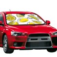 thumbnail image 2 of XMXT Car Sun Shade Windshield, Lemon Decorative Line Illustration Sunshade for Car Windshield Sun Shades for Car SUV Truck, m, 2 of 9