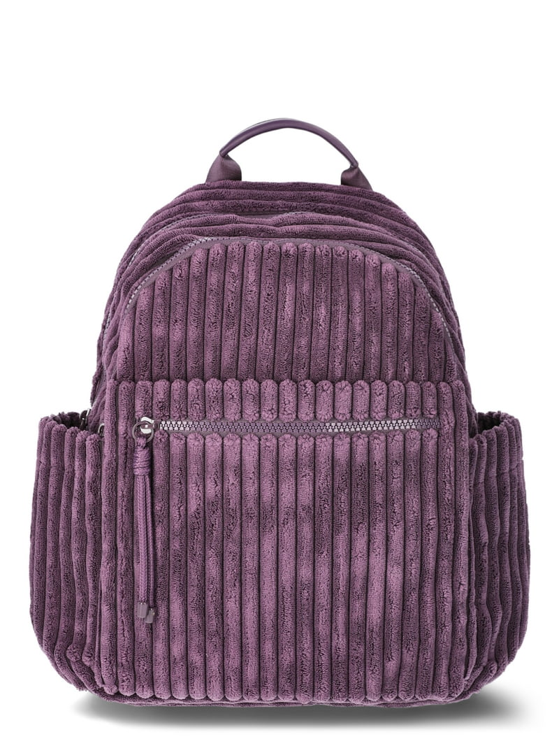 No Boundaries Corduroy Backpack, Dark Amethyst, Women's - Walmart.com