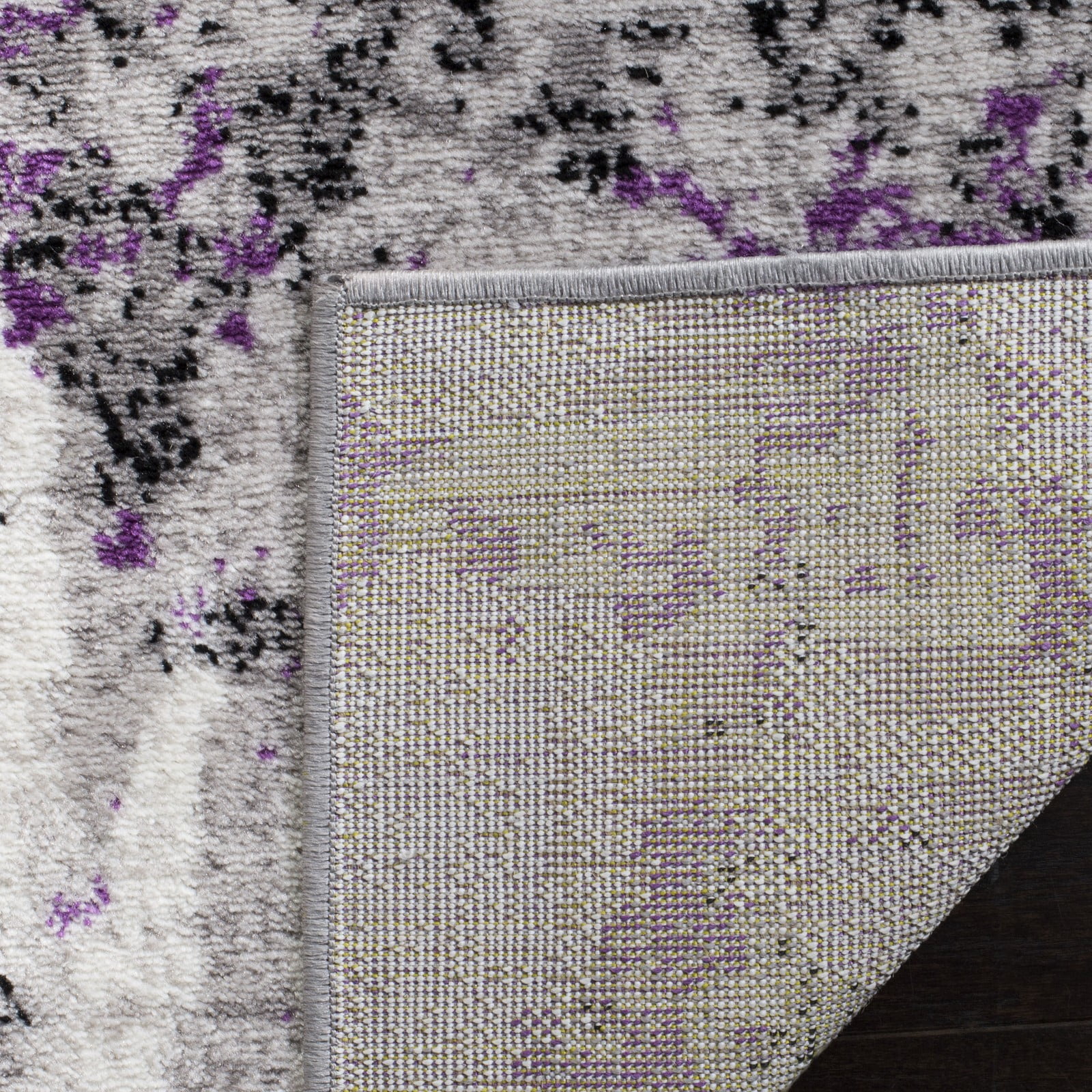 SAFAVIEH Skyler Langston Distressed Area Rug, Grey/Purple, 11' x 16'