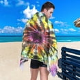 thumbnail image 4 of Coolnut Beach Towels Spiral Tie Dye Camping Towels Swirl Sand Free Beach Towel, 30"x60" Large Beach Towels Quick Dry Bath Travel Towels Pool Yoga Beach Mat for Men Women, 4 of 6