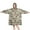 Beige Bigfoot and, variant on Wearable Oversized Blanket,White Bigfoot and Tree Pattern Wearable Blanket Hoodie for Adults,Cozy Hooded Blankets with Super Pockets,Super Warm Fuzzy Pullover for Women & Men
