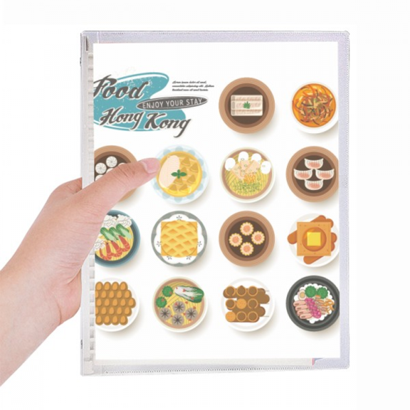 hong kong foodie china notebook loose diary refillable journal statiry