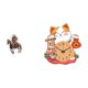 thumbnail image 1 of Reloj de pared acrílico con forma de gato caballero, adorno silencioso, centro de mesa, decoración para el hogar, impermeable, regalo para niños, ofic, 1 of 8