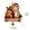 B, variant on Christmas Letter A Ornament, Religious Alphabet Initial Hanging Decoration with Merry Christmas Message and Bell,Christmas Tree Decorations