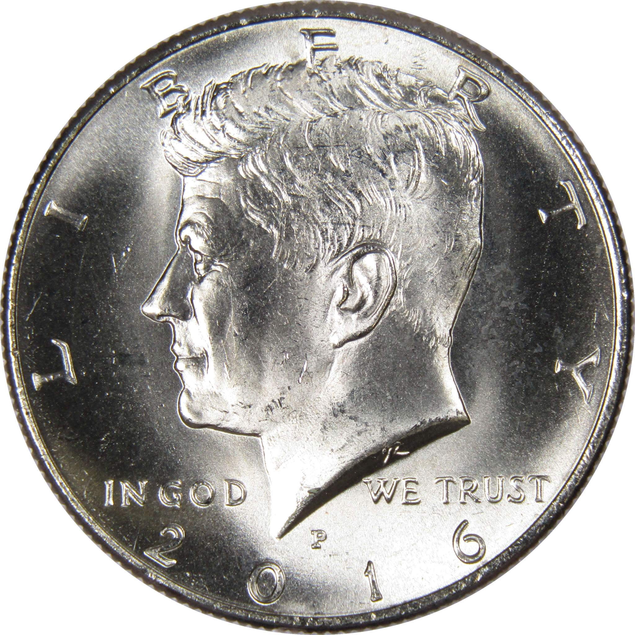 2016 P Kennedy Half Dollar BU Uncirculated Mint State 50c US Coin ...
