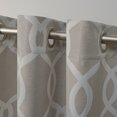 thumbnail image 3 of Exclusive Home Trilogi Woven Blackout Grommet Top Curtain Panel Pair, 3 of 6