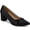 Black, variant on Women's Chunky Heel Pumps Pointed Toe Bow Knot Heel Dress Shoes for Wedding Party Daily