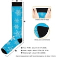 thumbnail image 3 of FREEAMG Snowflakes Compression Socks for Men & Women Knee High Stockings for Running, Sport, Hiking & Travel, 3 of 7