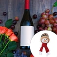 thumbnail image 3 of Kearding Paño Navidad Botella de vino Decoración Reutilizable Decorativo Muñeco de nieve Forma Hogar Centro comercial Cubierta temática de Navidad Kits de decoración para fiestas Bufanda Kearding HA068931-01, 3 of 6