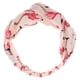 thumbnail image 2 of Cinta para el cabello con turbante elástico con estampado de flamencos para mujer y Blanco, 2 of 9