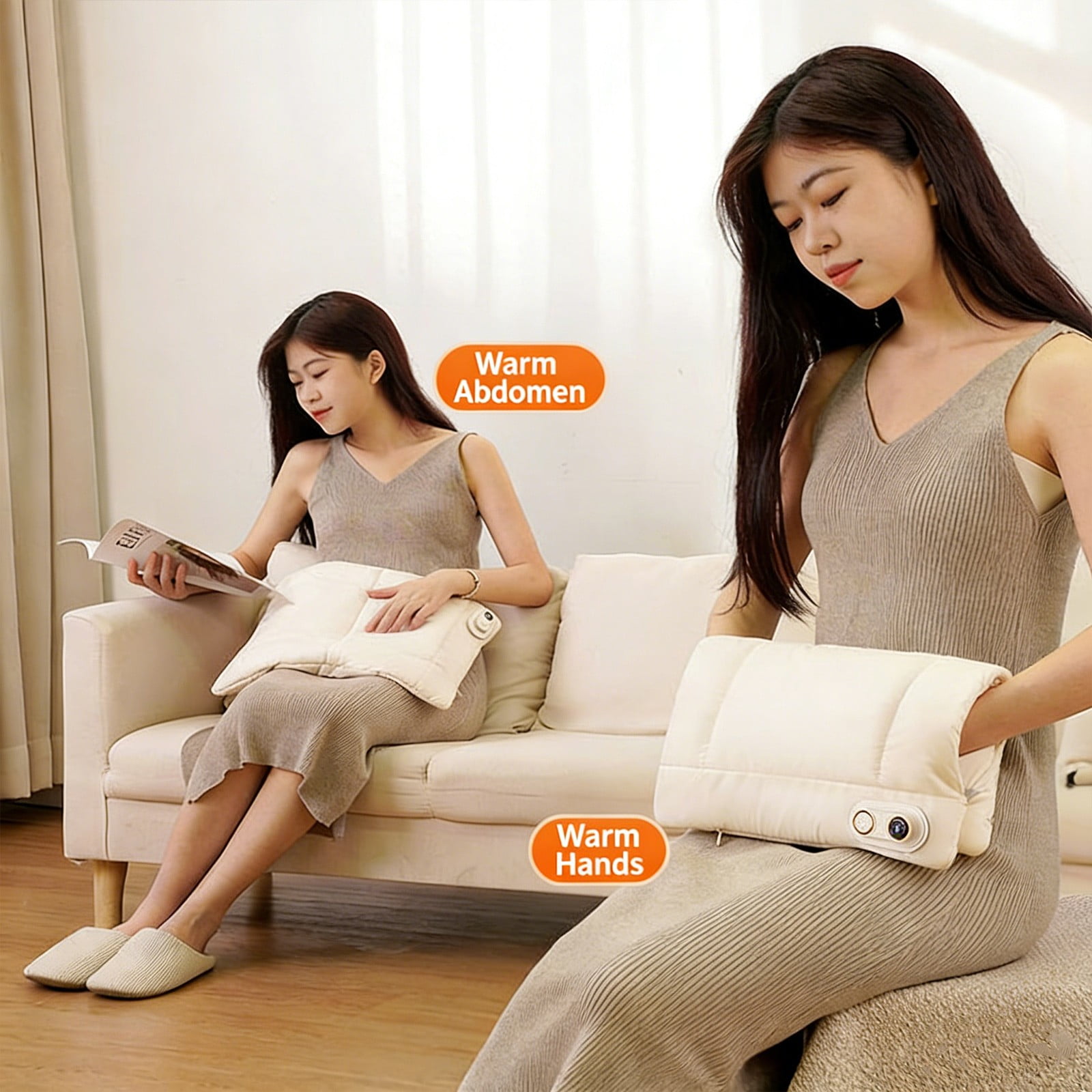 Compact Efficient Rechargeable Hand Warmer Portable Heating Gadget Instant Warmth for All Weather Indoor Outdoor Winter Camping Hiking Travel Climbing Fishing Activities