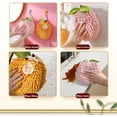 thumbnail image 4 of 2PCS Fuzzy Ball Hand Towel,Chenille Hand Towel,Cute Spherical Fruit Shape Hand Towel,Hand Drying Puff,Hand Towels with Hook Loop,Fun Decorative Hand Towels,Suitable for Bathroom, Kitchen, Hotel, 4 of 6