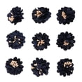 thumbnail image 3 of 9 Piezas/Set Flores Artificiales de Peonía de Tela Arte de Applique Adornos Artesanía de Bricolaje Azul Gloria Cabeza de flor de la tela, 3 of 9
