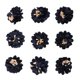 thumbnail image 3 of 9 Piezas/Set Flores Artificiales de Peonía de Tela Arte de Applique Adornos de de Artesanía de Bricolaje Azul Hugo Cabeza de flor de la tela, 3 of 10