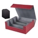 thumbnail image 5 of Caja de baraja de cartas coleccionables, juguete de colección, duradera, capacidad para 1800 cartas rojo y gris, 5 of 9