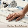 thumbnail image 6 of ODIKA 3'x5' Washable Accent Rug Pet Friendly, Non-Shedding Mat Starfish Ocean Seashell Wave Repeat Motif Bathroom Coral Reef for Bedside, Nursery Room, 6 of 7