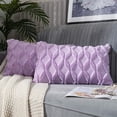thumbnail image 2 of Square/Rectangular Lumbar Plush Throw Pillow Covers, Pack of 2 Luxury Soft Pillowcases, Solid Colors, 2 Kinds (Without Inserts) (Double Sides), 2 of 2