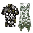thumbnail image 6 of Psesaysky Art Floral Dress for Women Matched Mens Shirts Vacation Sleeveless Summer Flared Tunic Dress or Aloha Shirts 2026 Couples Matching Outfit for Party Wedding Travel, 6 of 7