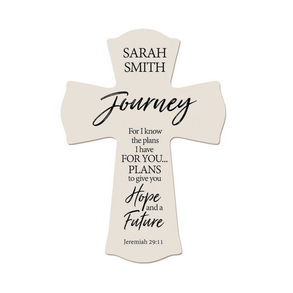 LifeSong Milestones 8x11.25in Black Wall Cross_Sarah Smith Journey