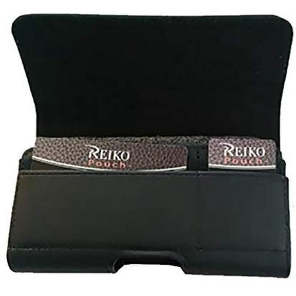 Horizontal Executive Leather Case with extra pockets for Nokia 3.1 phone with any cover on it.