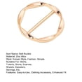 thumbnail image 7 of sunsanly 1 Pc/3 Pcs Women Scarf Ring Zinc Alloy Shirt Clips Twist Tee Knot Ring T-Shirt Ties Dress Clips Clothing Tightening Clip for Shirt Scarf Dress, 7 of 7