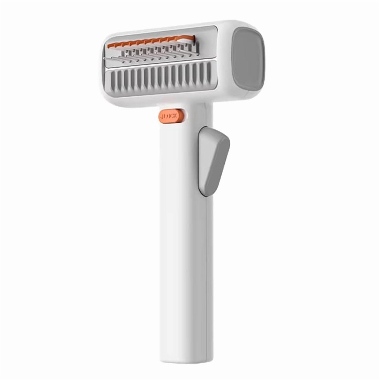 2-in-1 Pet Self-Cleaning Grooming Brush for Dogs & Cats - Dual-Mode Deshedding Comb with Release Button