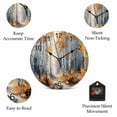 thumbnail image 5 of Wall Clock Yellow Forest Plant Clocks PVC Silent Non-Ticking Battery Operated Decorative Tree Illustration Grey Round Clock for Home Living Room Kitchen Bedroom Office School Wall Decor 14 Inch, 5 of 9