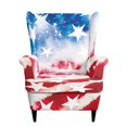 thumbnail image 2 of HELLHERO Firework Stars US Flag 2 Piece Wingback Chair Covers, Comfy Elastic Bottom Wing Chair Covers Slipcovers Spandex Single-Seat Wingback Armchair Covers for Living Room Bedroom, 2 of 7