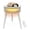White, variant on Space Heater, Ceramic Side Table Heater with Remote, Electric Heater for Indoor Use with ECO Mode, Oscillation, 12-Hour Timer, LED Ambience Light, Overheat & Tip-Over Protection