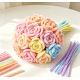 thumbnail image 2 of 100 Pcs Pipe Cleaners Craft Stems - Chenille Stems for DIY Flower Making, Art Projects, Classroom Crafts, Home Decor - Bendable Fuzzy Sticks for Kids Adults - 30cm Length, 100 Count, 2 of 3