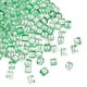 thumbnail image 1 of Uxcell 500 Pcs Perlas de Cubo de Cristal, 7mm Transparentes Facetadas Cuadradas Espaciadoras Suministros para Manualidades para Joyería DIY Pulsera Aretes Collar, Verde, 1 of 6
